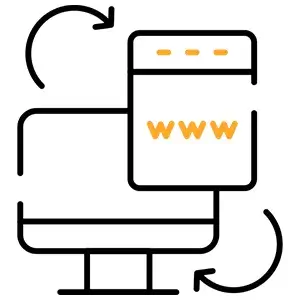 Illustration symbolisant la refonte et la modernisation de sites web.